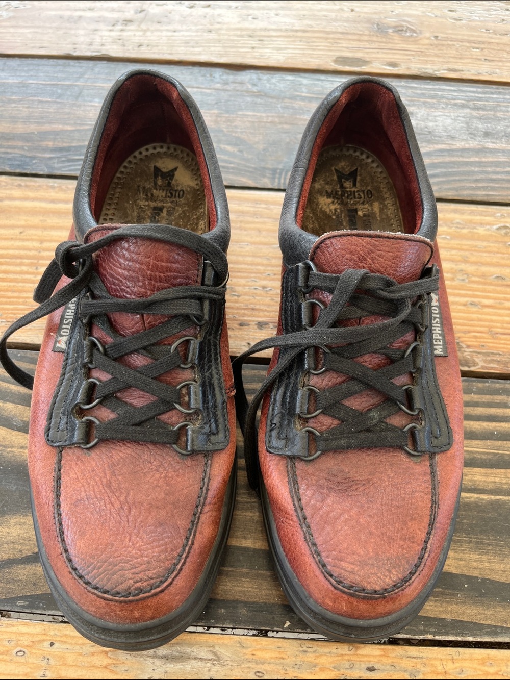 Mephisto Wanda Walking Shoes size 9M woman brown leather